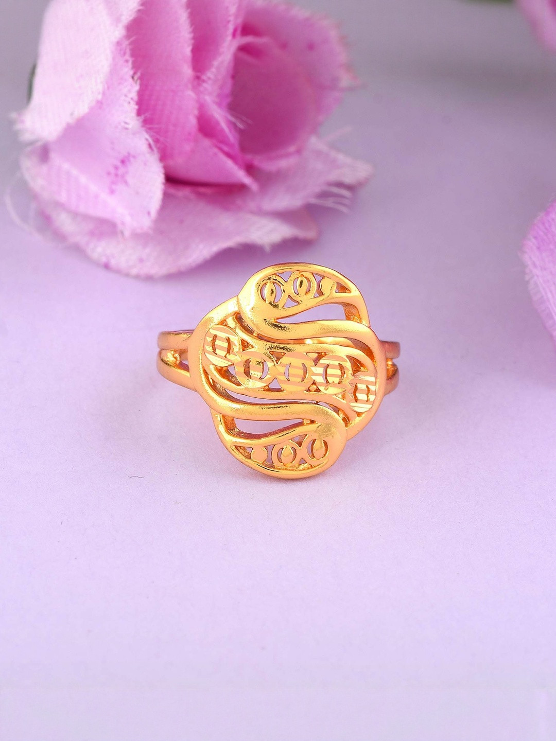 Micron Goldplated Heavy Traditional Wedding finger ring