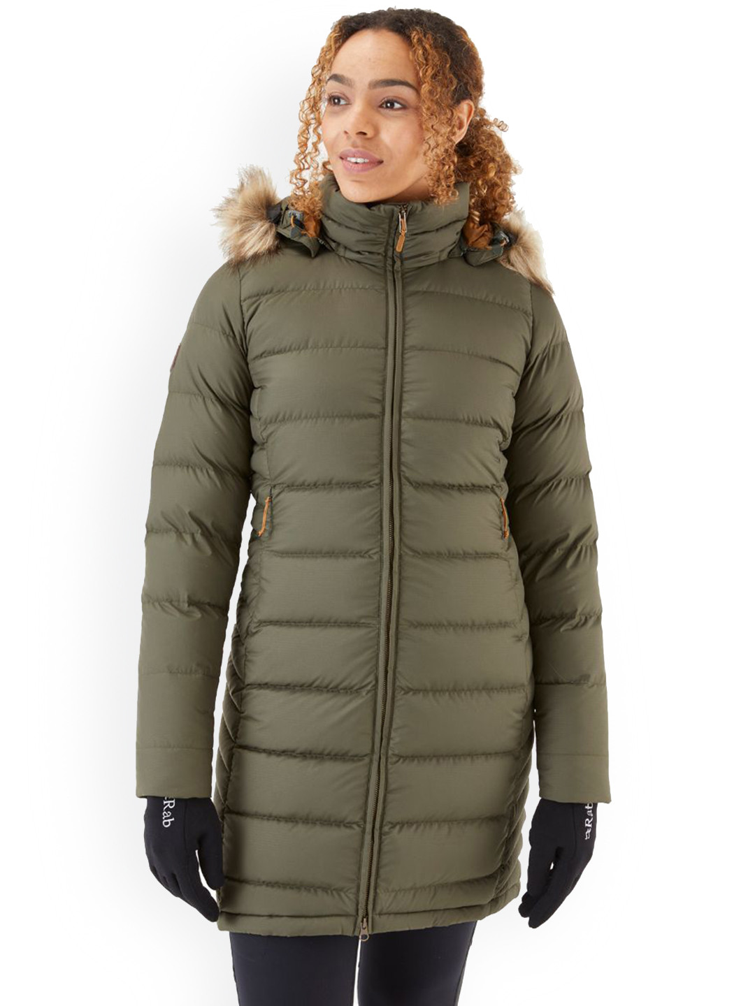 Rab Women Hooded Solid Insulator Parka Jacket