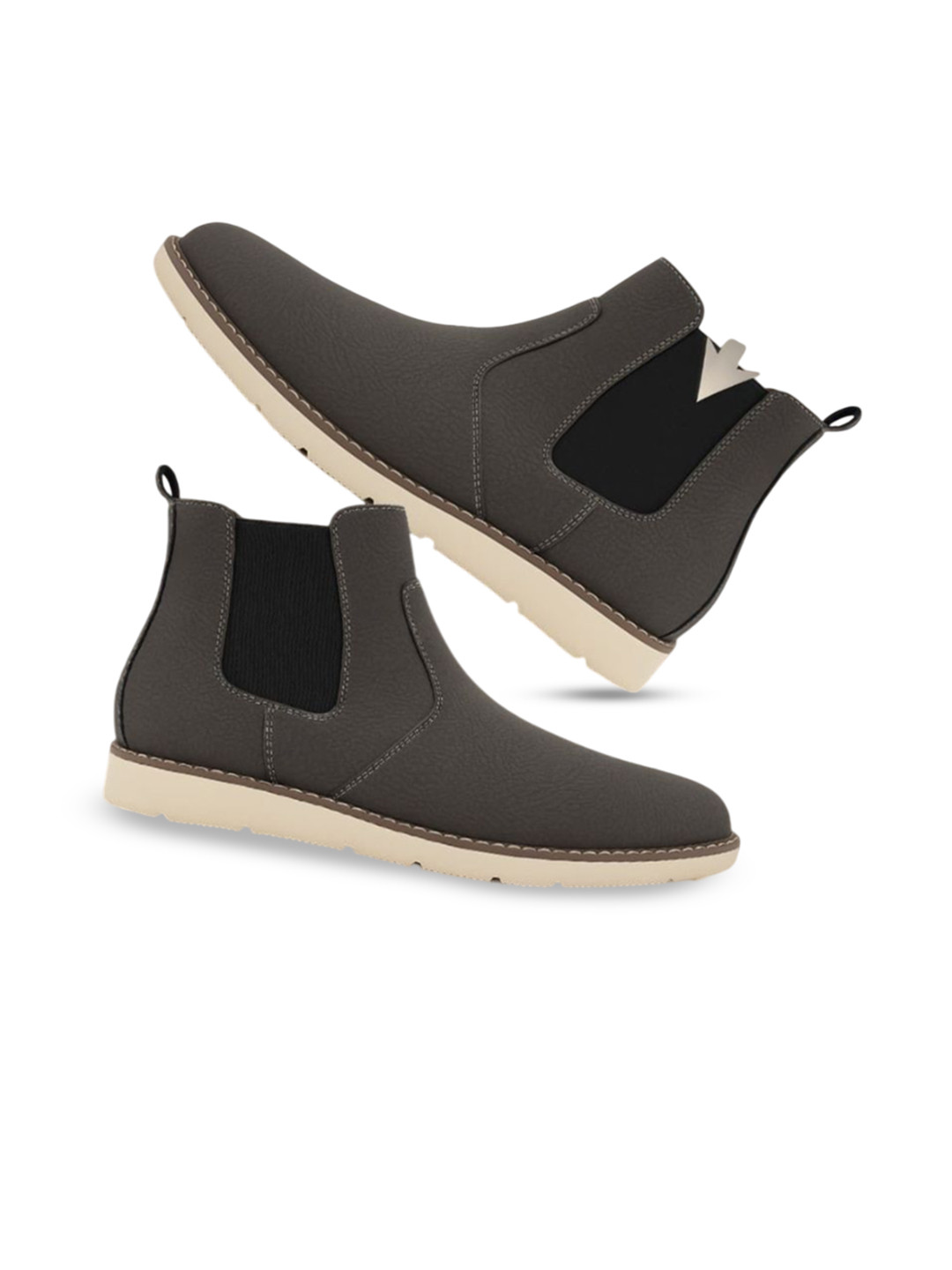INVICTUS Men Synthetic Leather Mid-Top Casual Chelsea Boots