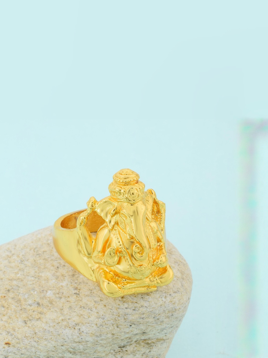 Brass Ganesh Ganpati Handmade Men Wedding Engagement finger ring