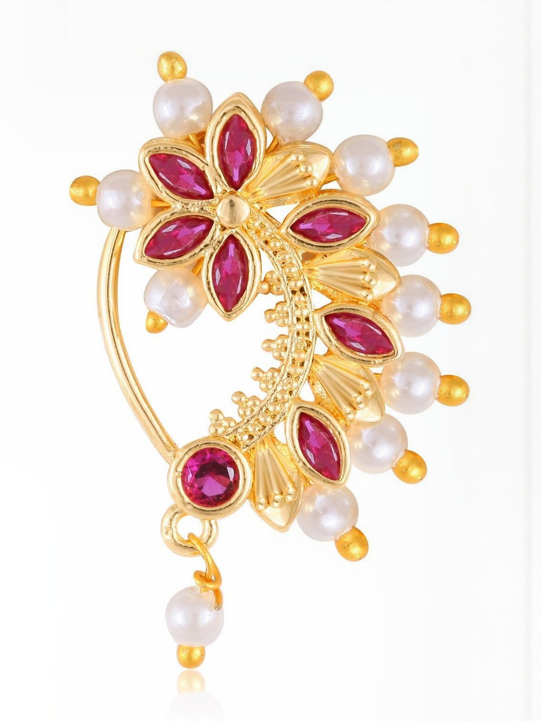 Gold Plated Alloy Nath Nose Pins