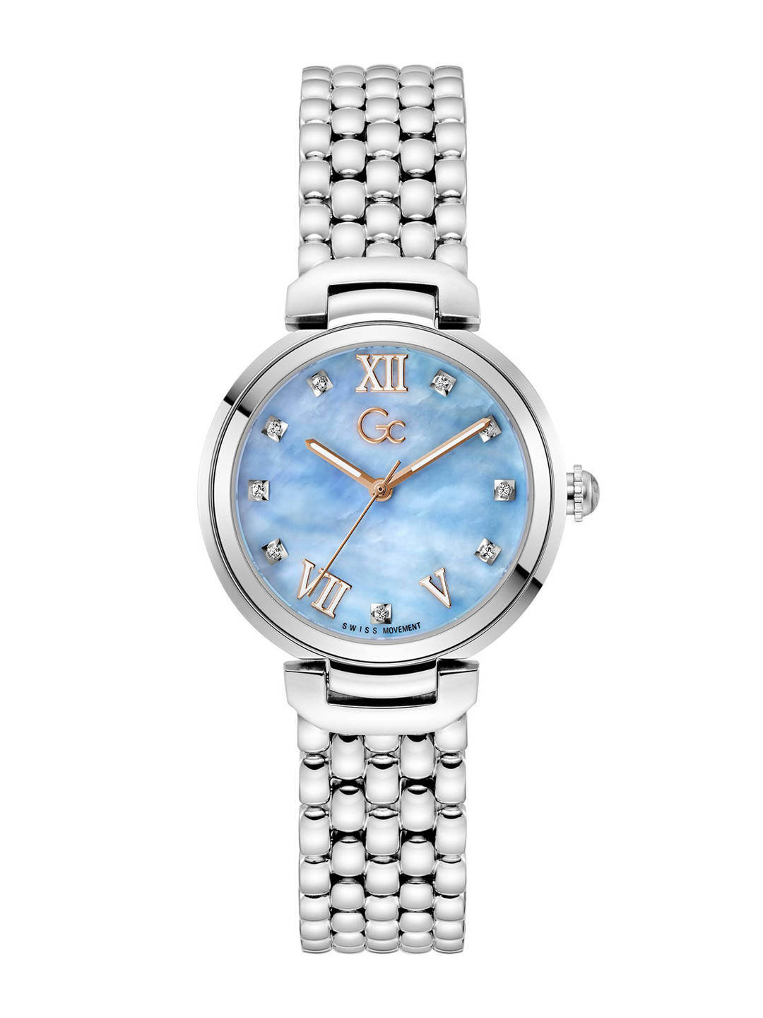 GC Women Allure Stainless Steel Bracelet Style Straps Analogue Watch Z64003L3