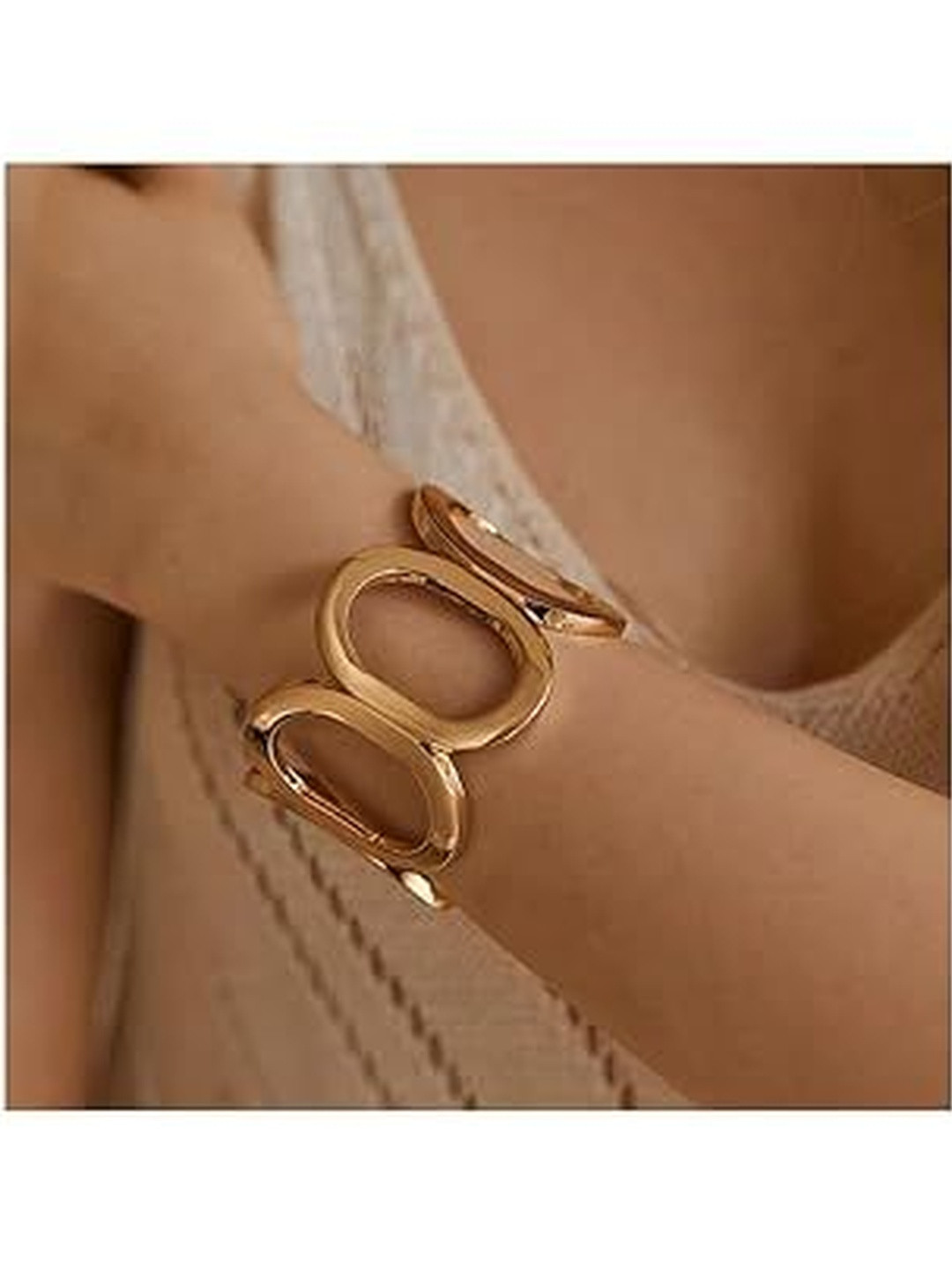 khetlazee Women Folding Retractable Gold Bracelet
