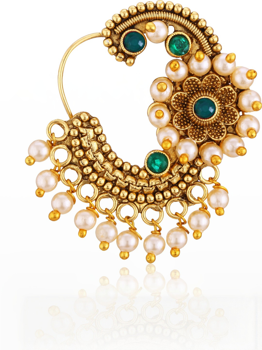 VIVASTRI Gold-Plated Nath Nosepin