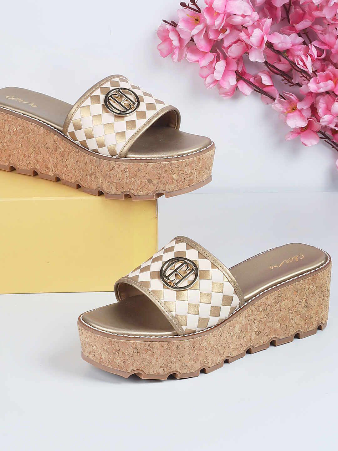 Cheemo Women Wedges Sandals with Buckles