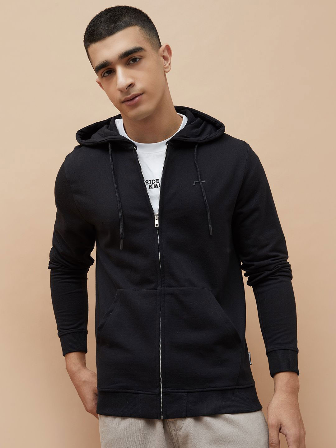 Fame Forever by Lifestyle Men Hooded Long Sleeves Front-Open Sweatshirt