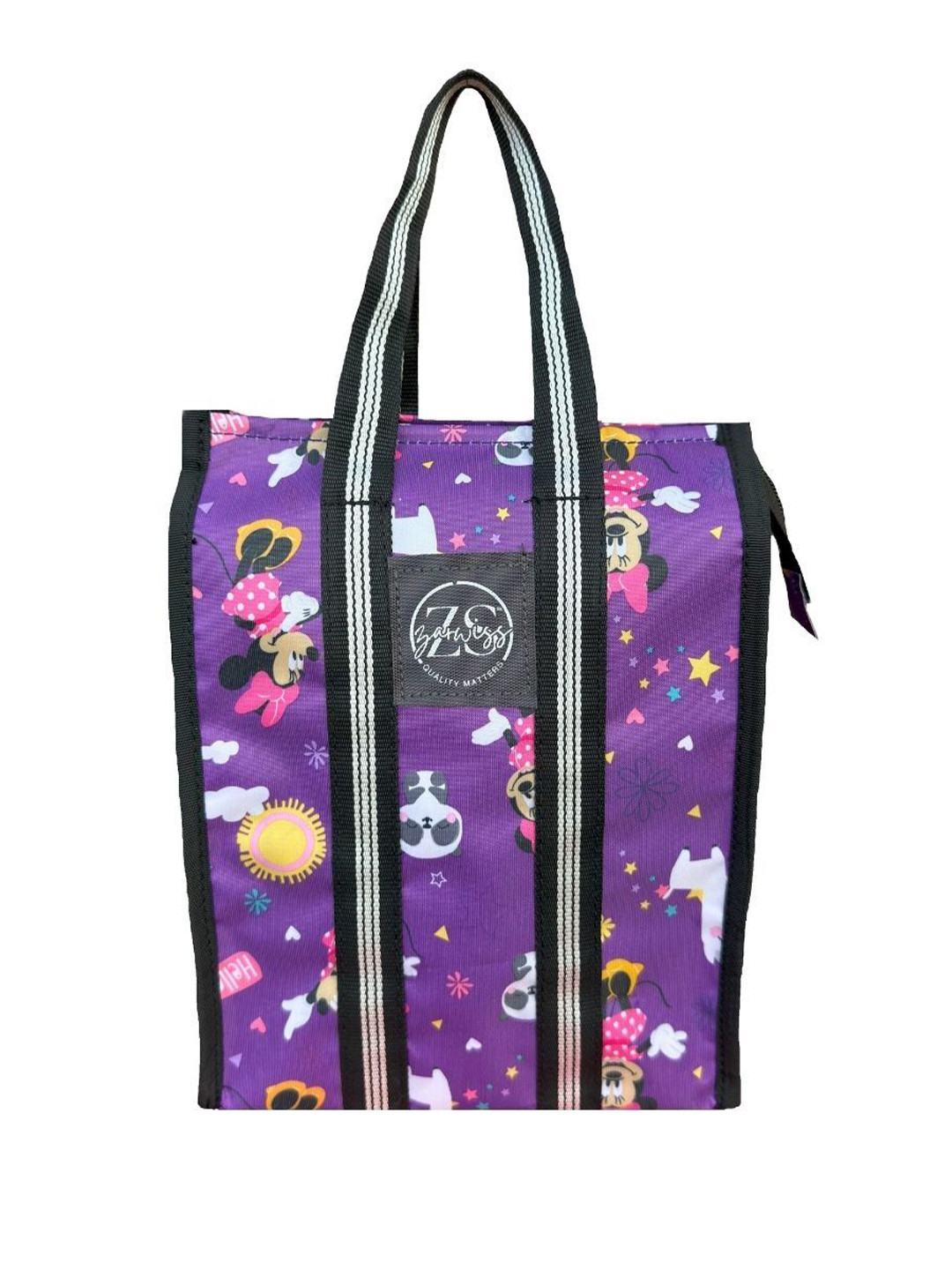 ZARWISS Kids Printed Lunch Bag & Water Bottle Carry