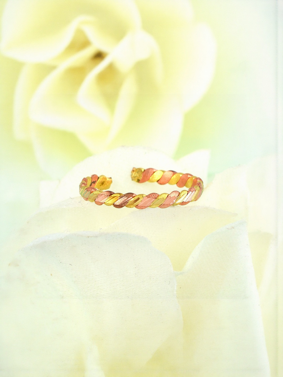 8 Mix Metal Free Size Ashtdhatu Challa Open End Health Finger Ring