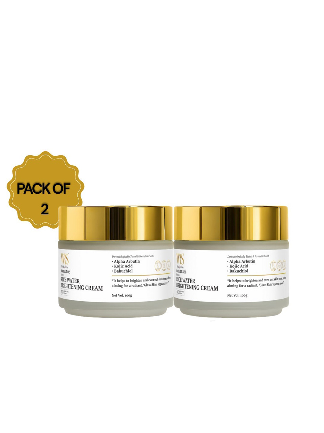 WHITEROSESHINE Set Of 2 Rice Water Brightening Cream - 100 g Each