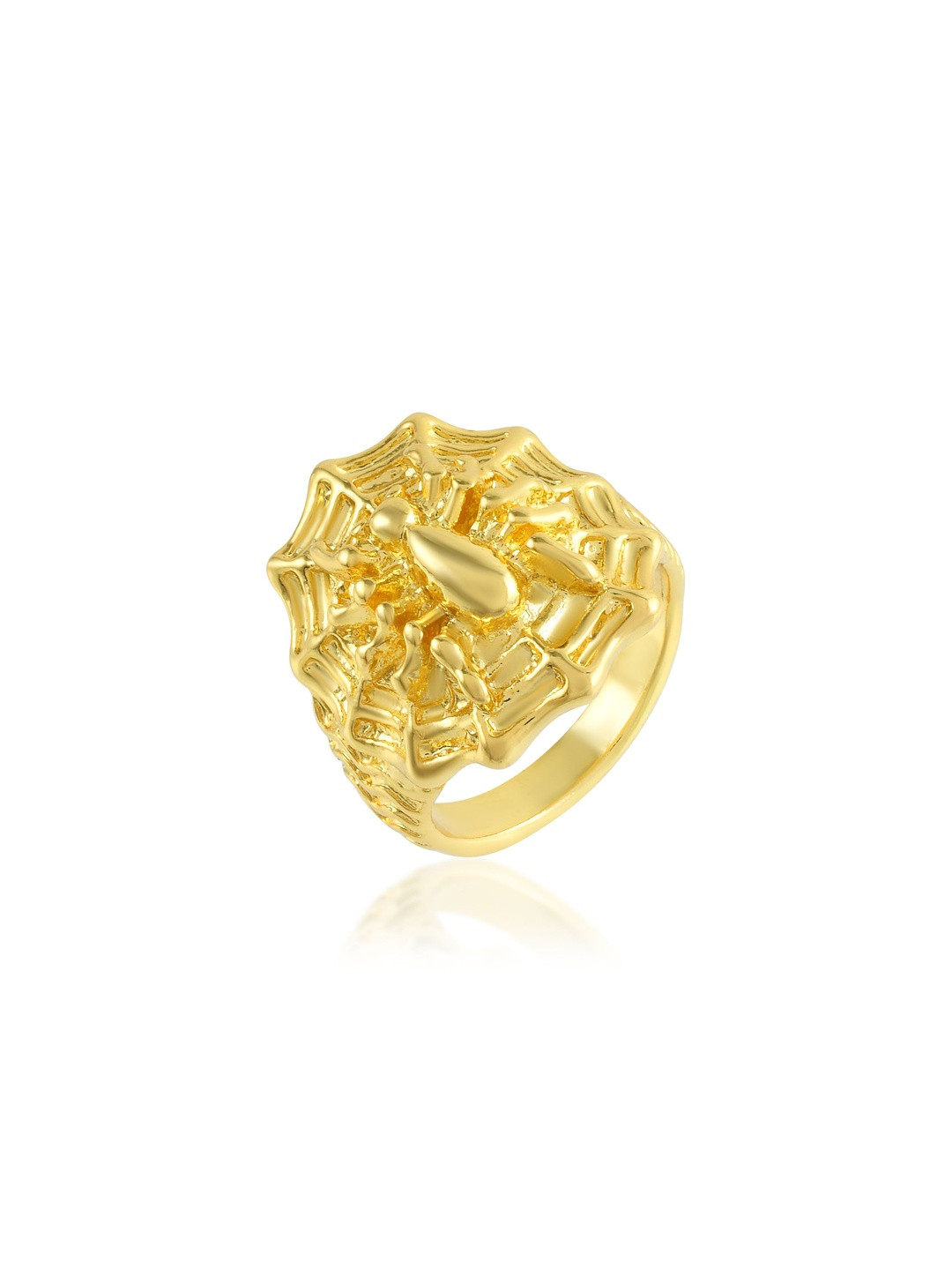 Brass Gold Big size Spider finger ring