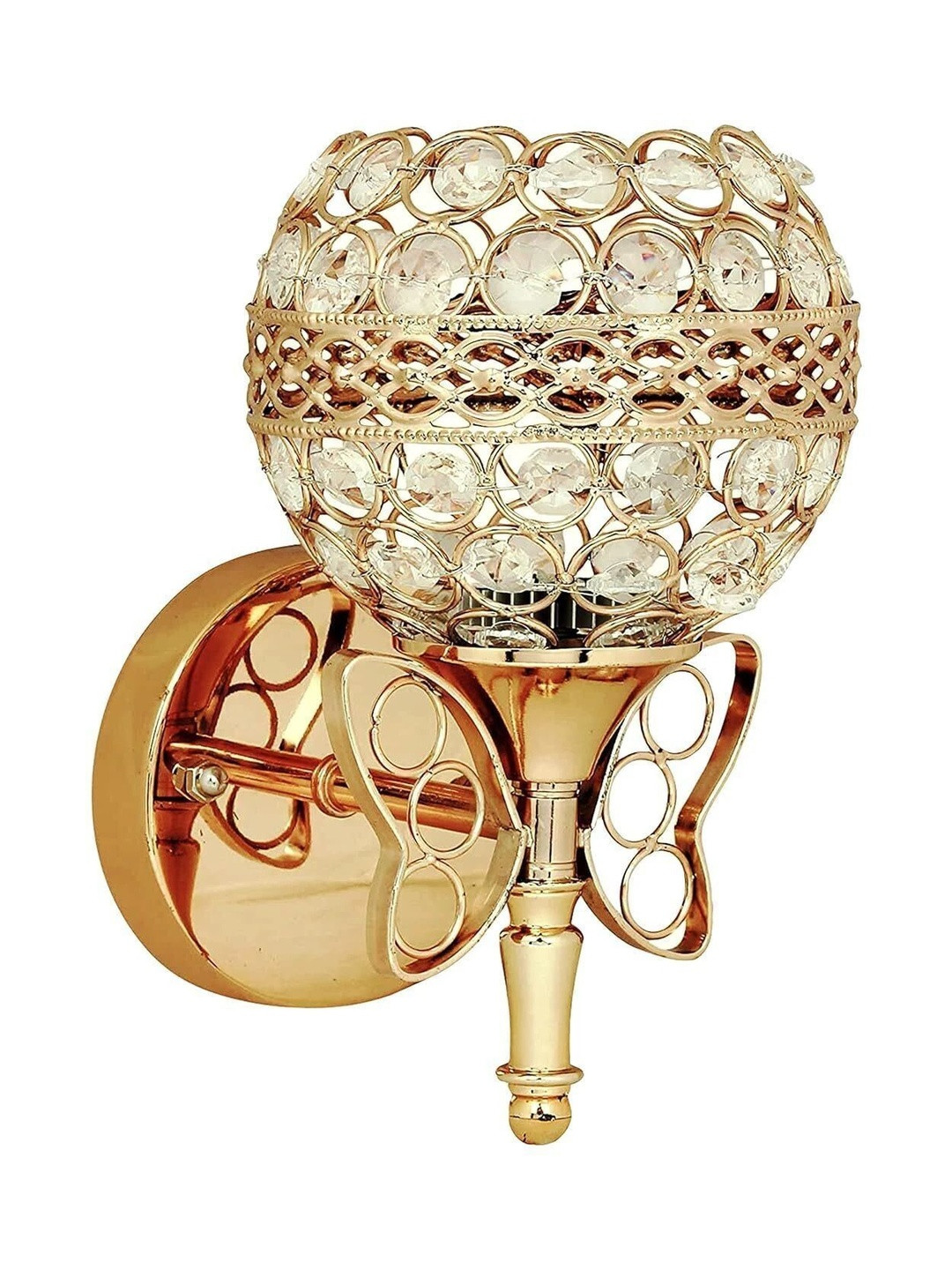 HomesElite Black Metal Uplight Wall Lamp With Bulb