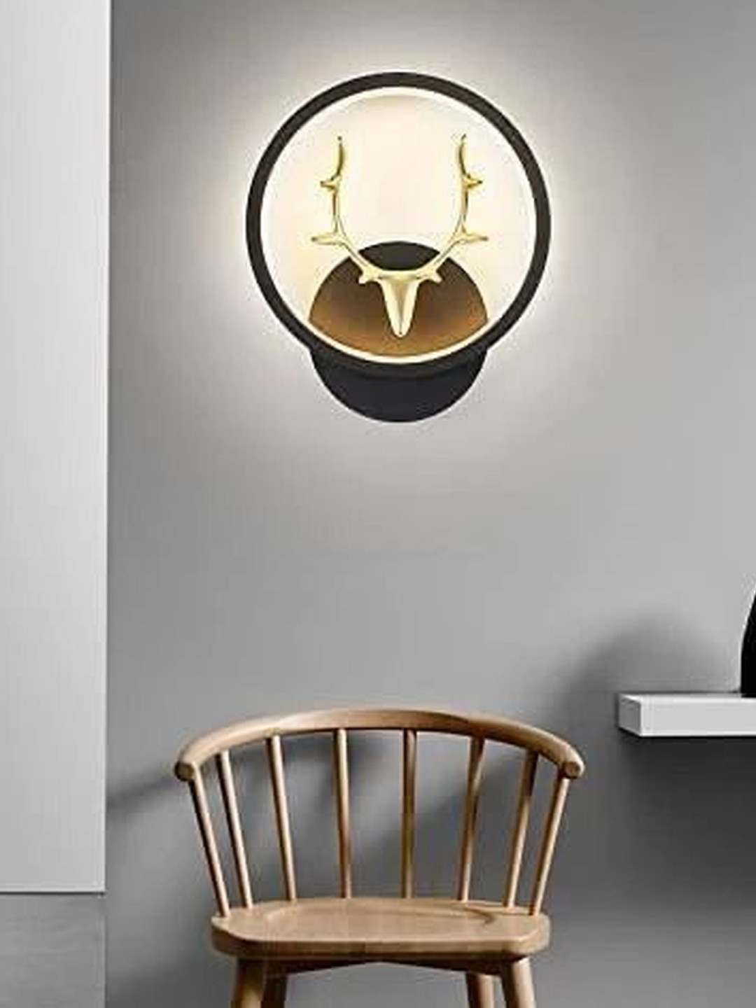 HomesElite Black Acrylic Picture Light Wall Lamp With Bulb