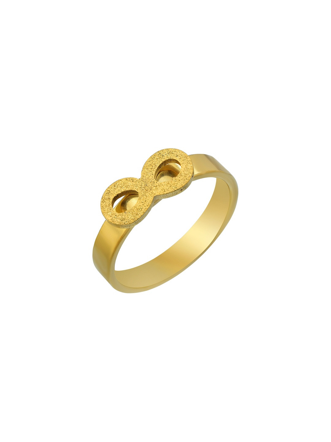 Gold plated Brass Infinity design stylish finger band, finger ring