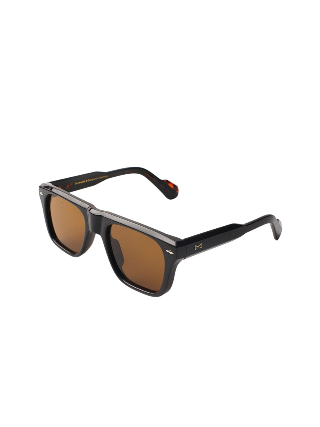 Vojos Unisex Neroxis Pv2 Brown Lens & Black Other Sunglasses With UV Protected Lens