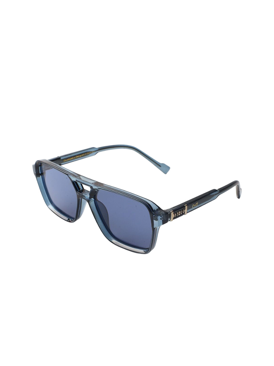 Vojos Unisex Full Rim Rectangle Sunglasses With UV Protected Lens 9850_Naga Tribes Pv4-