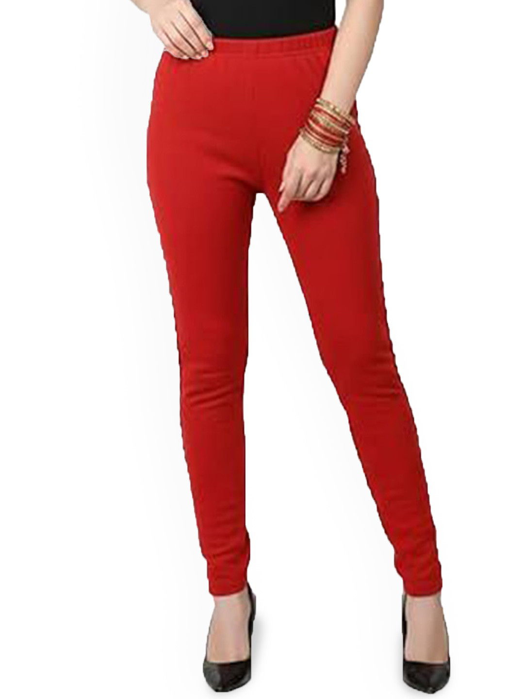 Thrifty Thread Women Mid-Rise Ankle-Length Wollen Leggings