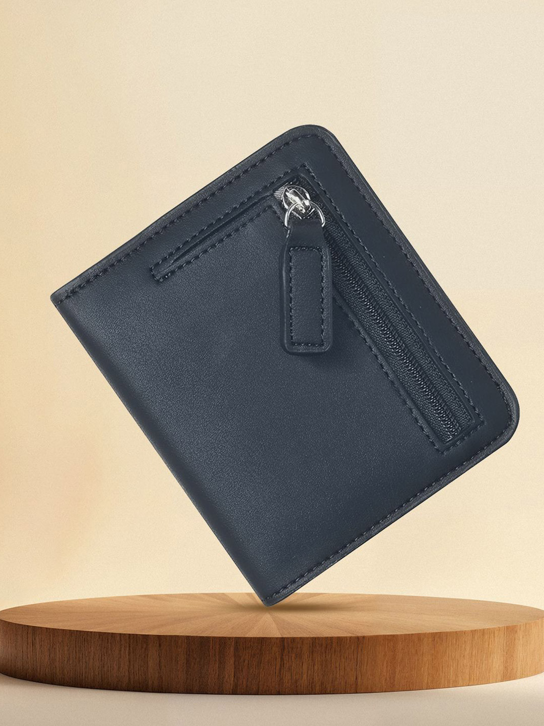 CONTACTS Men Leather Short Two Fold Wallet