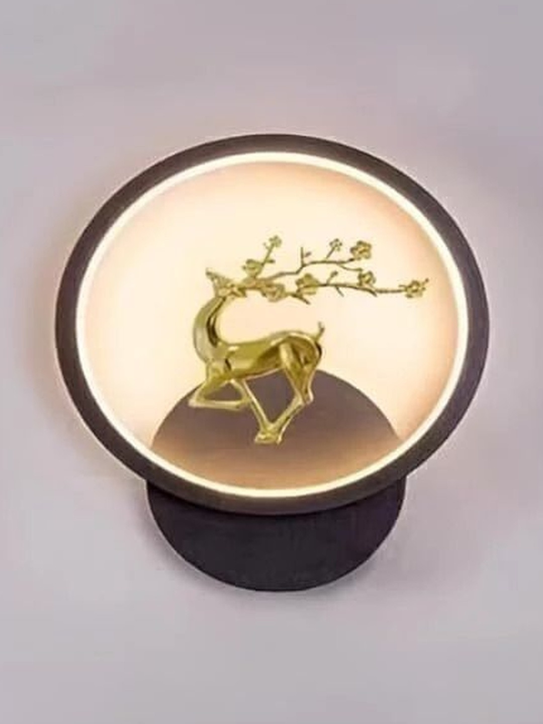 HomesElite Round Dear Wallchiere Wall Lamp With Bulb