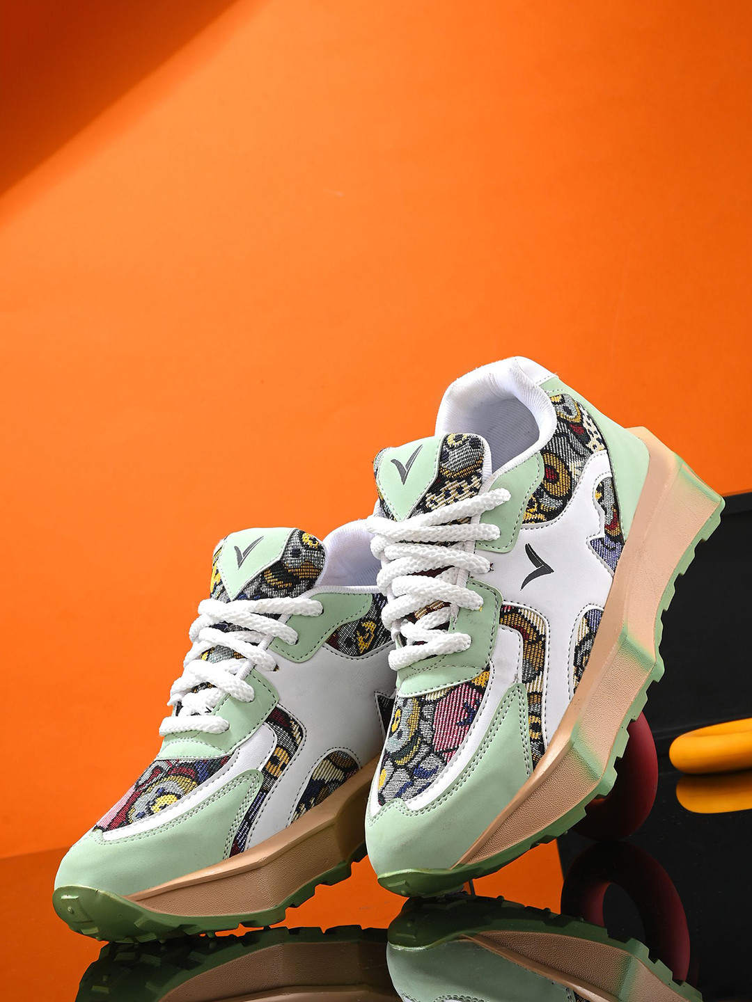 Vellinto WAVE Supreme  Men Printed Lace-Ups Chunky Sole Sneakers