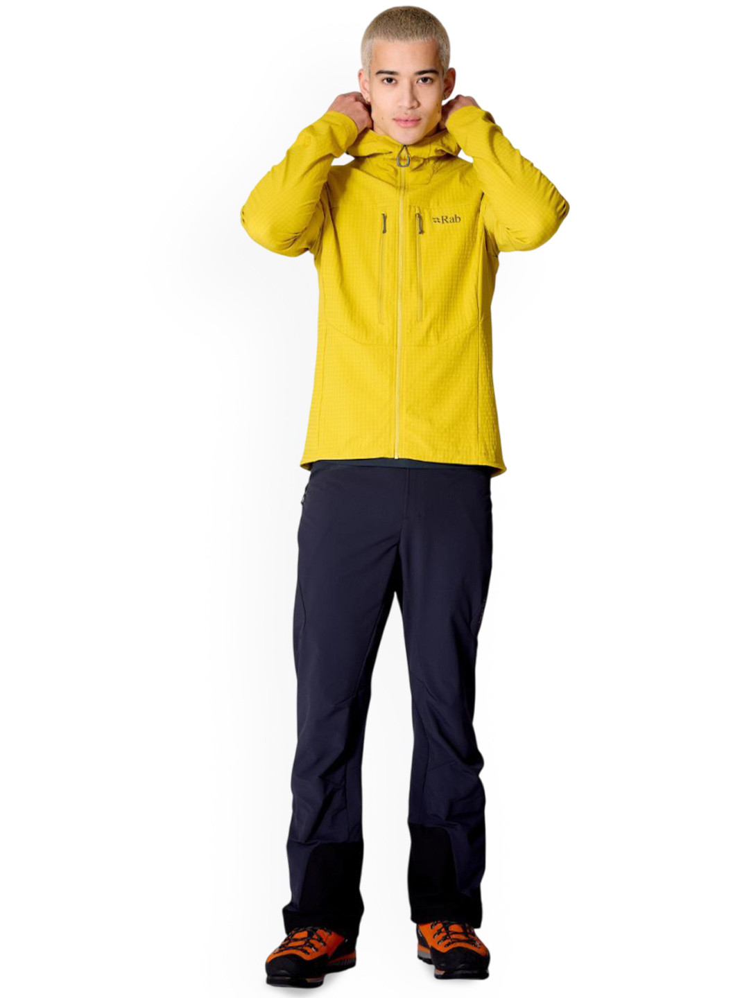 Rab Men Hooded Solid Lightweight Sporty Jacket