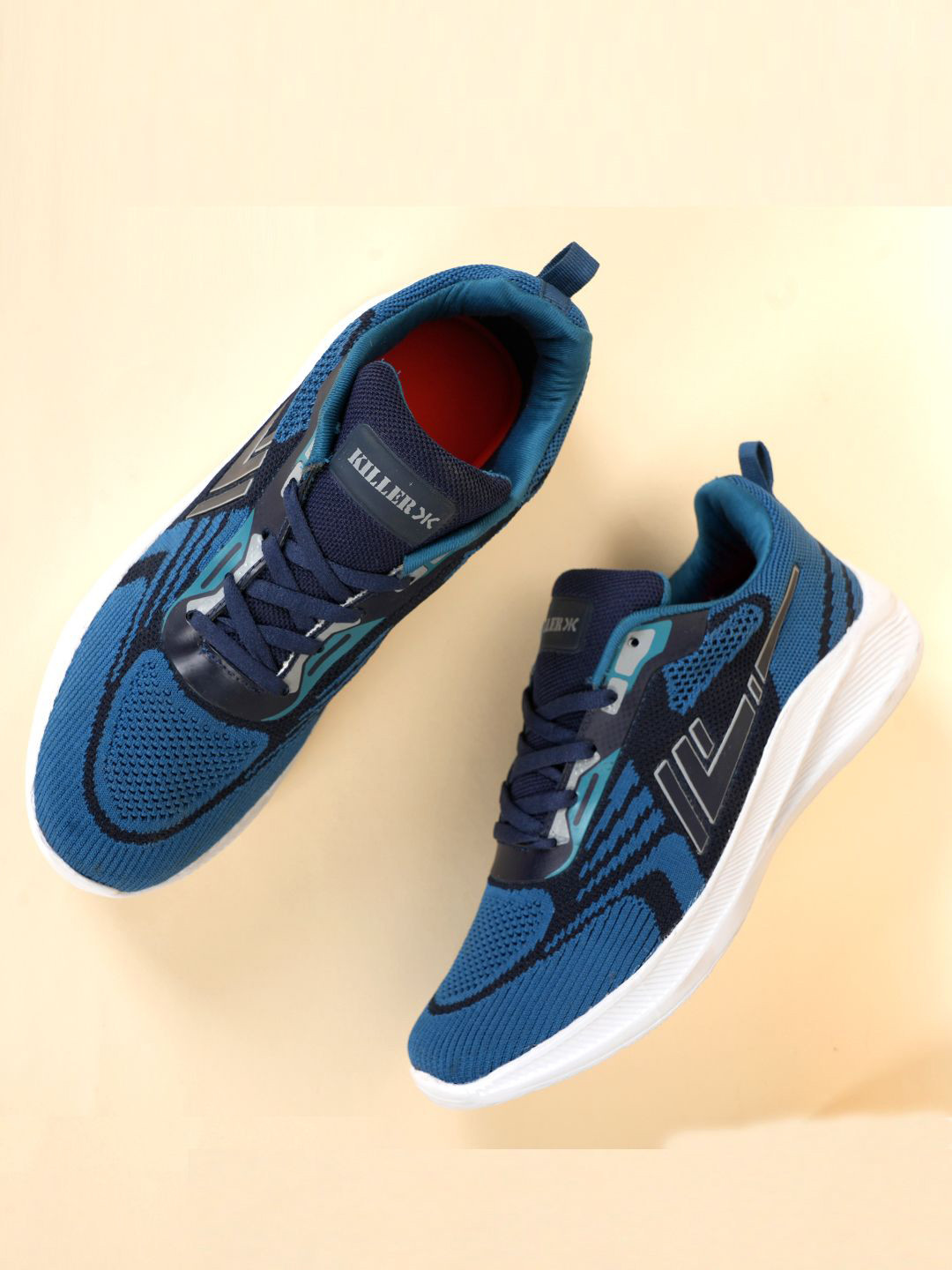 Killer Men Non-Marking Lace-Ups Road Running Walking Shoes