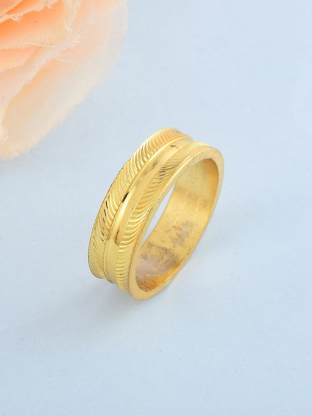 Micron Goldplated Simple challa finger ring
