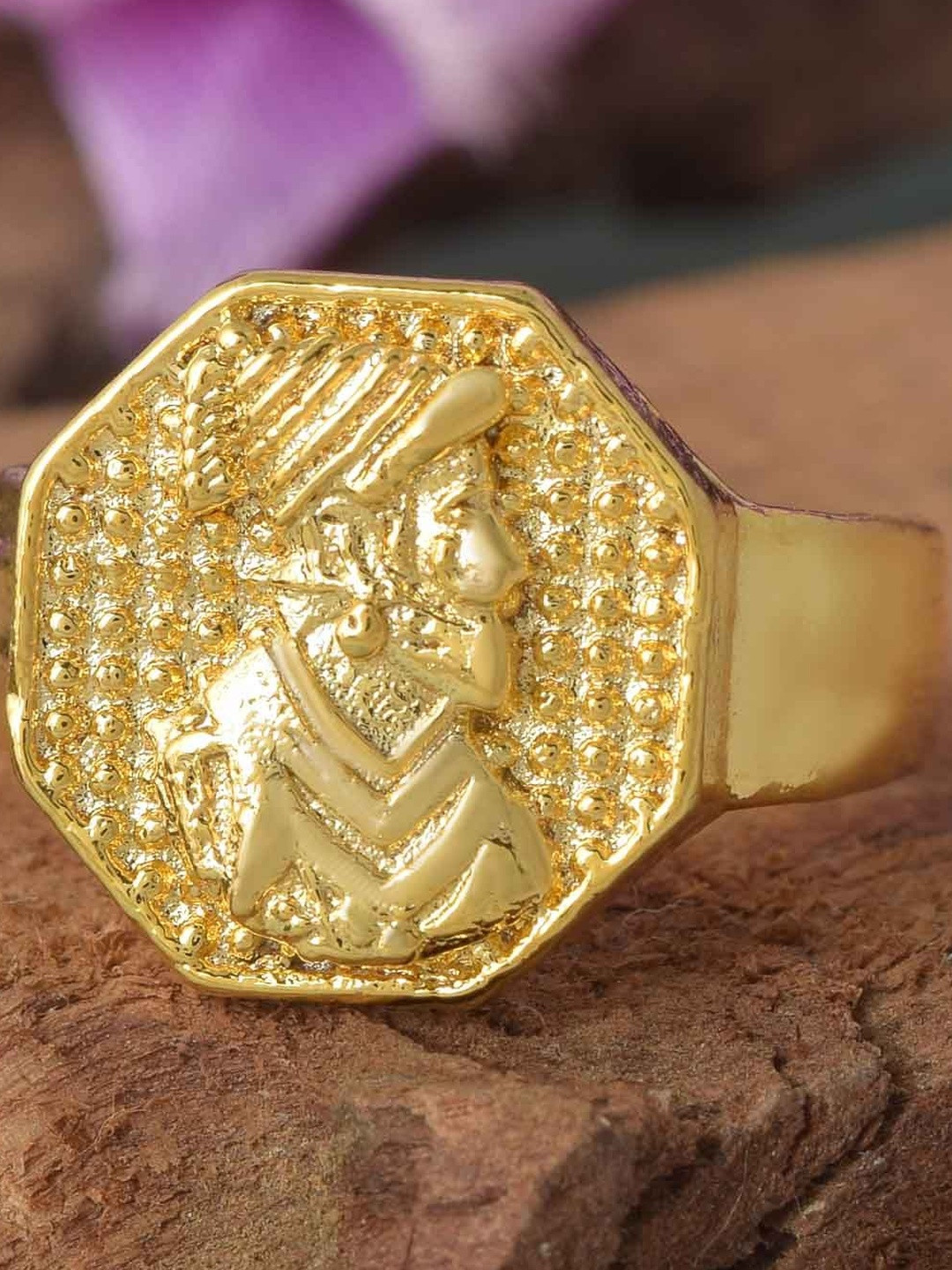 Brass Shivaji fingerring