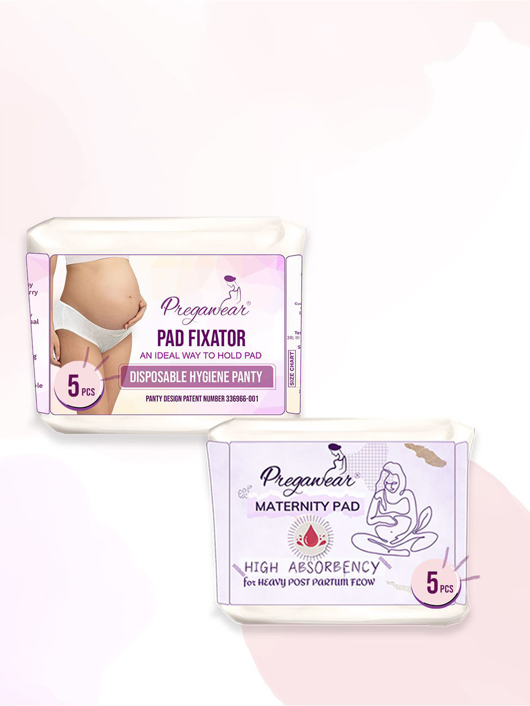 Pregawear Pack Of 10 Anti-Bacterial Disposable Maternity Briefs