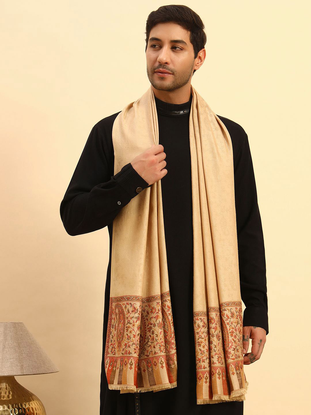 Pashmoda Men Gulpari Kaani Woolen Stole