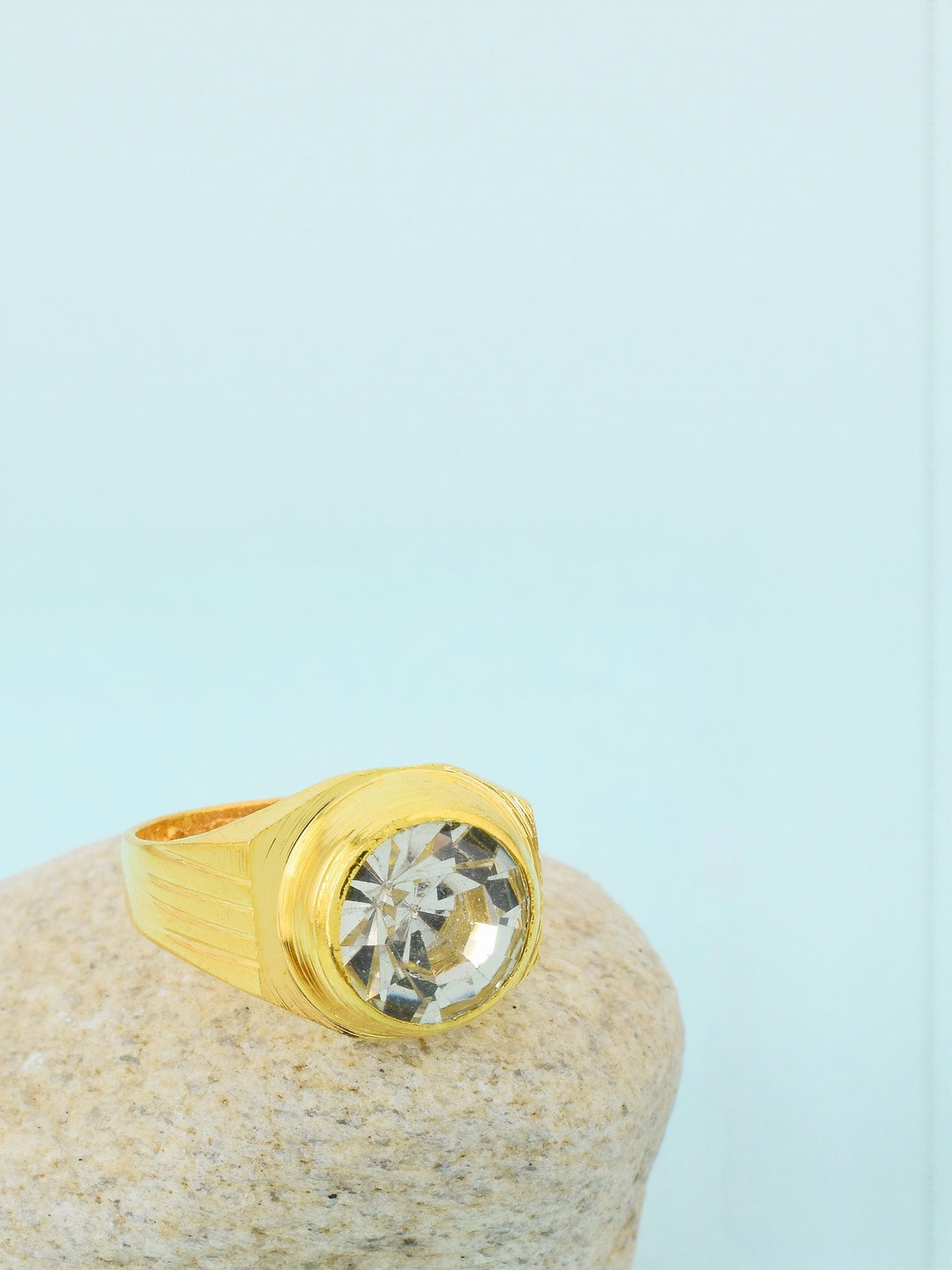 Brass Imitation Diamond Solitaire Fashion Jewellery finger ring