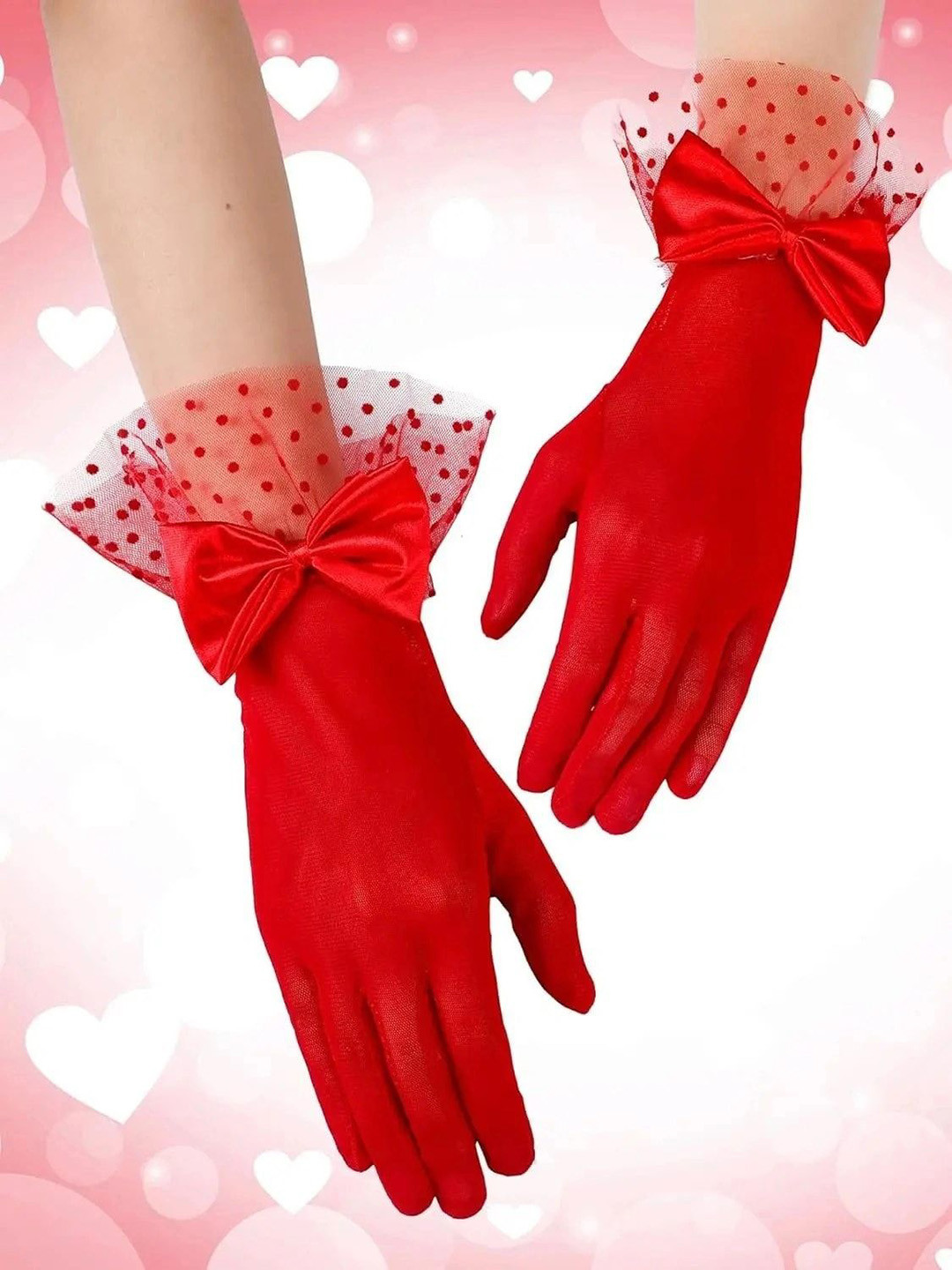 YUPPIN Women Lace Wedding Gloves