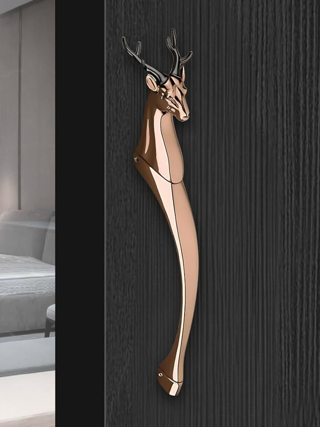 GLOXY Rose Gold Metal Door Handle For Welcoming Entrance.