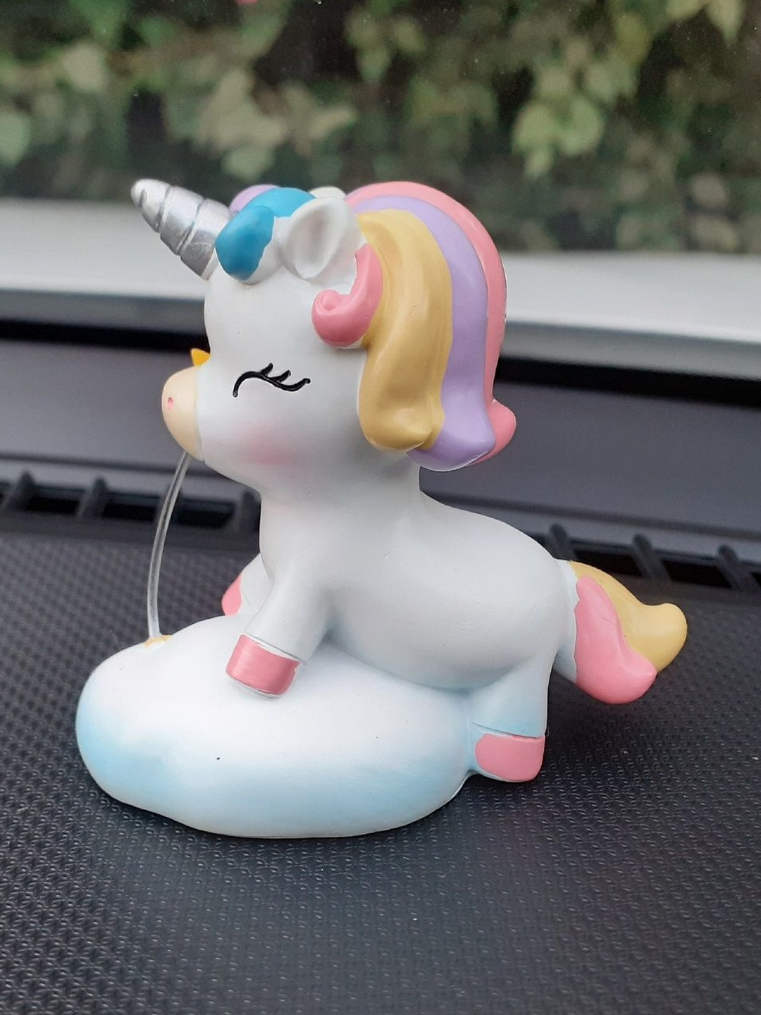 Afterstitch White Figurine Unicorn Showpiece