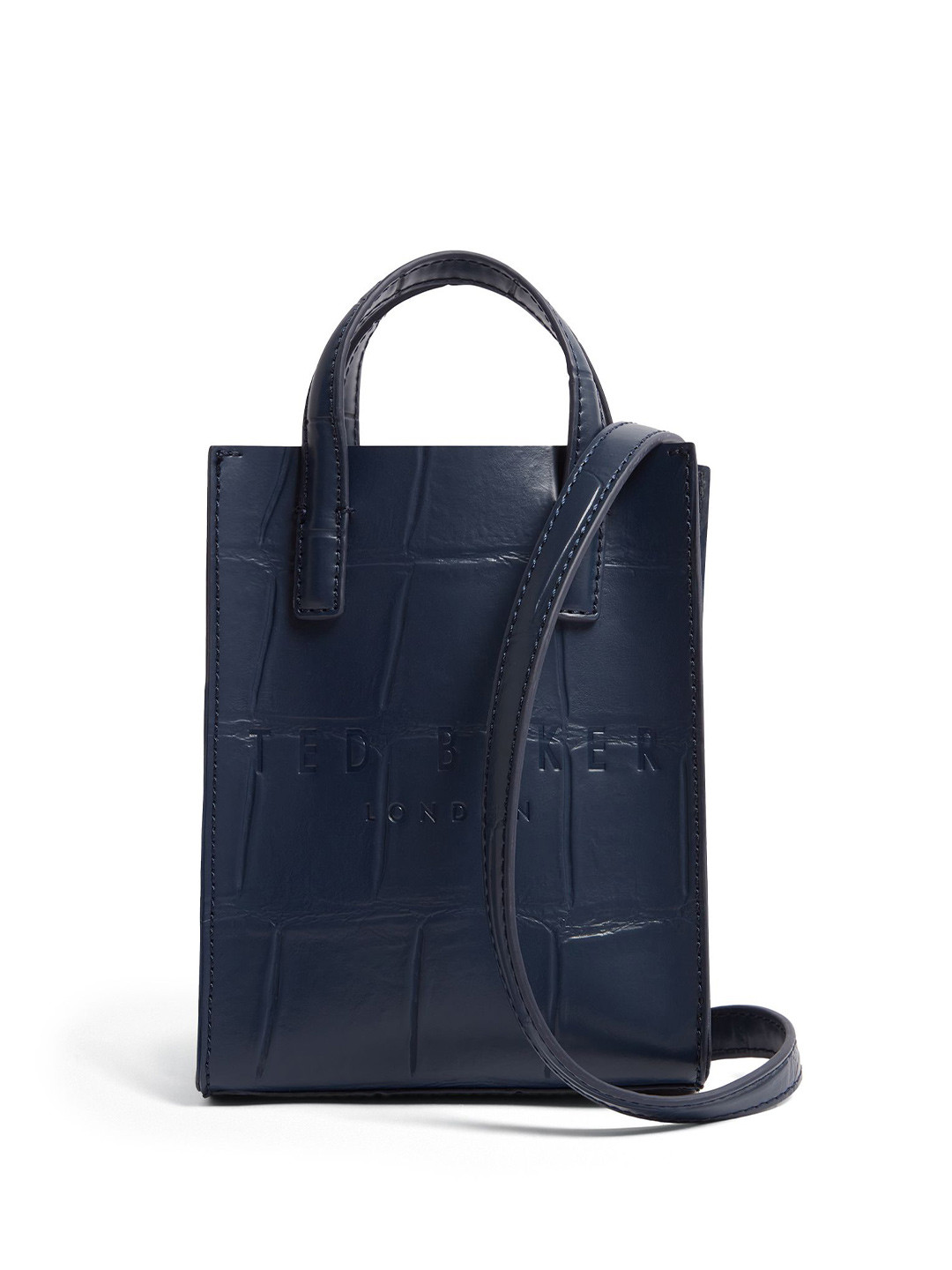 Ted Baker Women Textured Structured Cut Work Handheld Bag