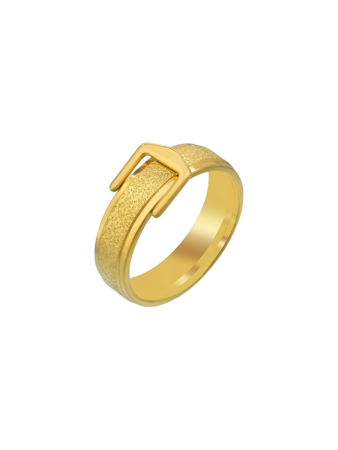 Gold plated Brass Belt Buckle design stylish finger ring