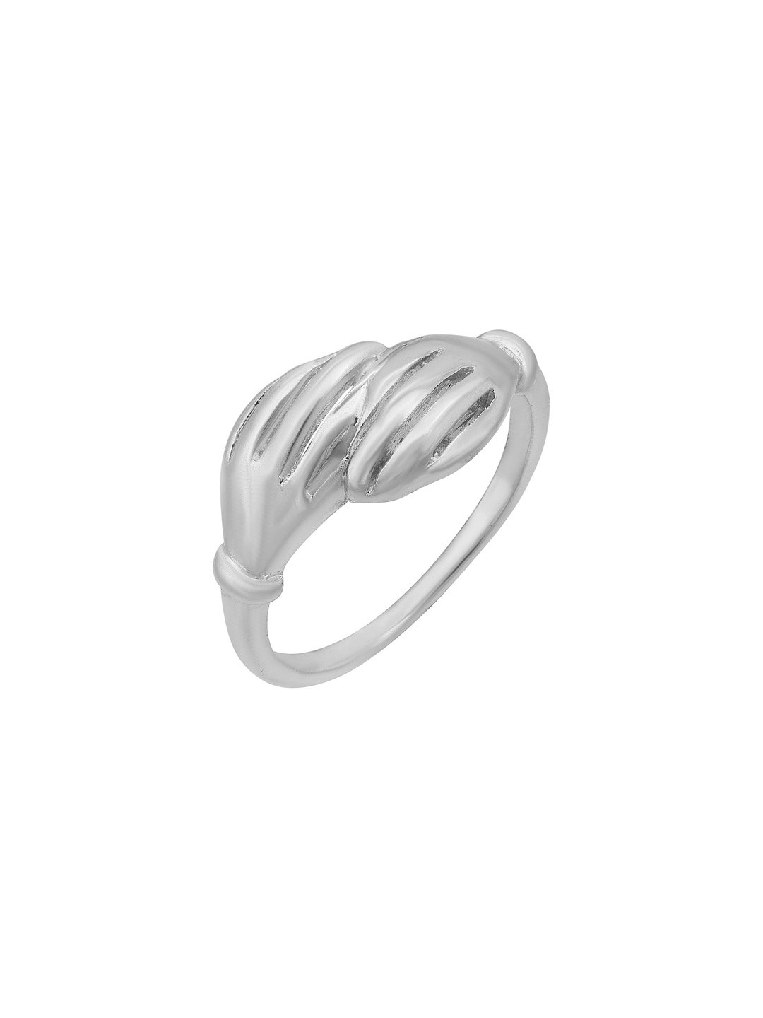 Silver plated Brass Embrace Love Hug finger ring