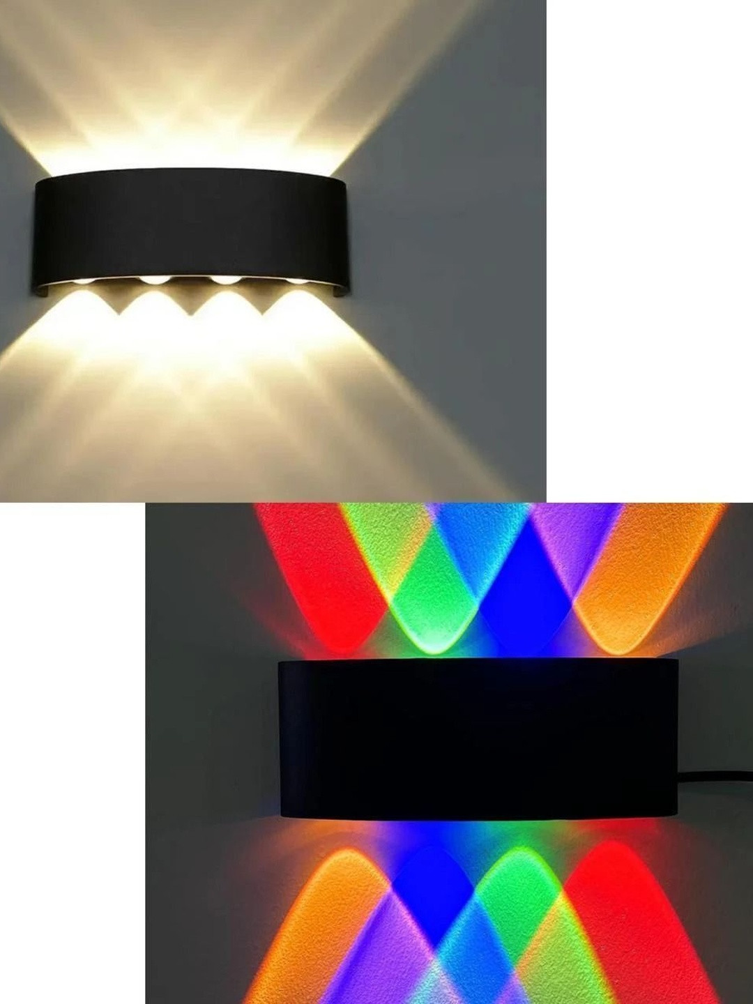 HomesElite Black Pack of 2 Metal Wall Lamp