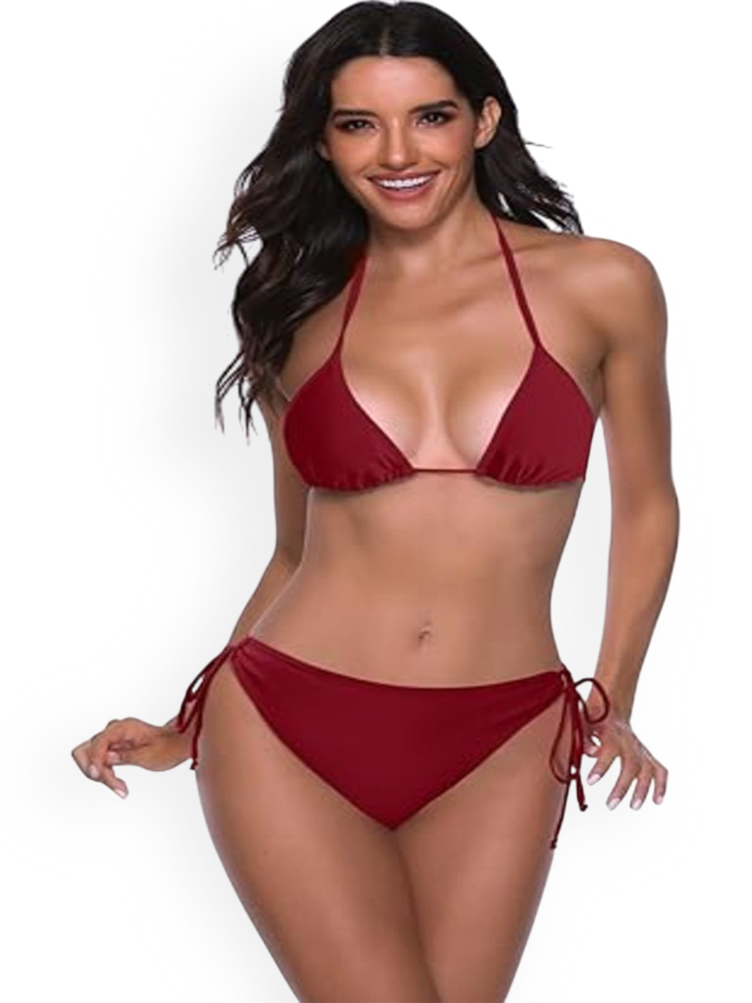 Dream of style Halter Neck Tie-Up Swim Bikini Set