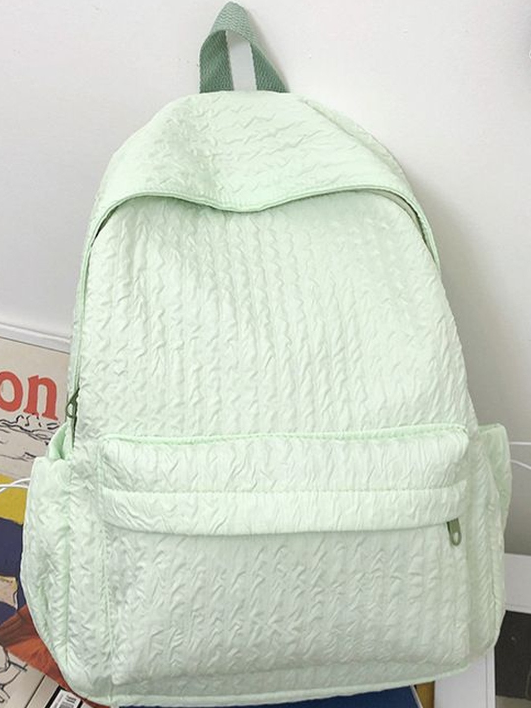 CORSICA Women Green Textured Backpack