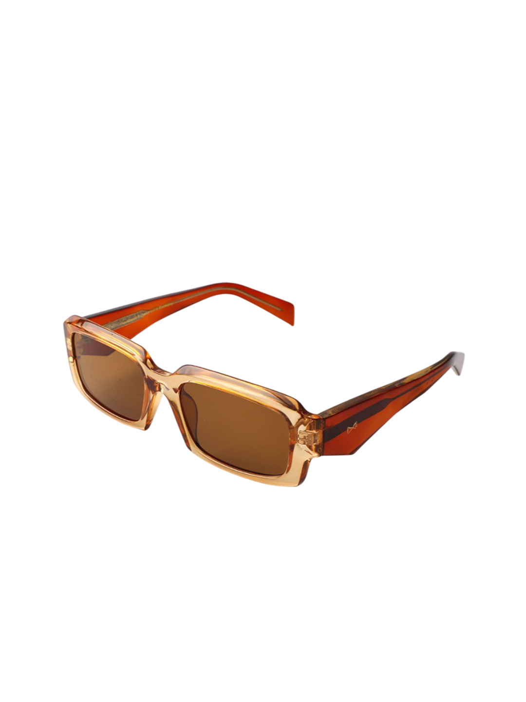 Vojos Unisex Square Sunglasses with UV Protected Lens 8885_Vojarel Pv4-Champagne Brown