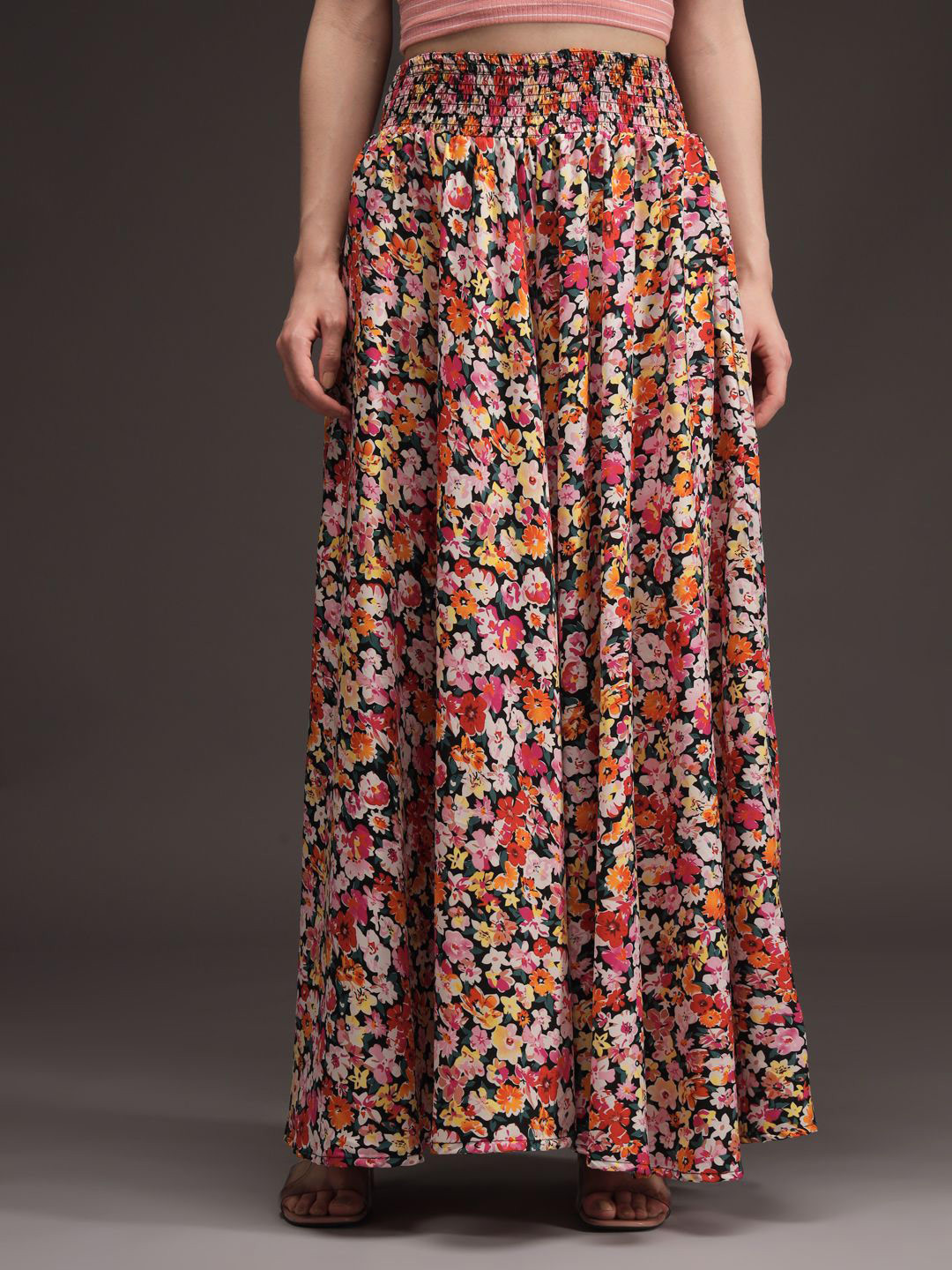 emeros Women Floral Printed Flared Palazzos
