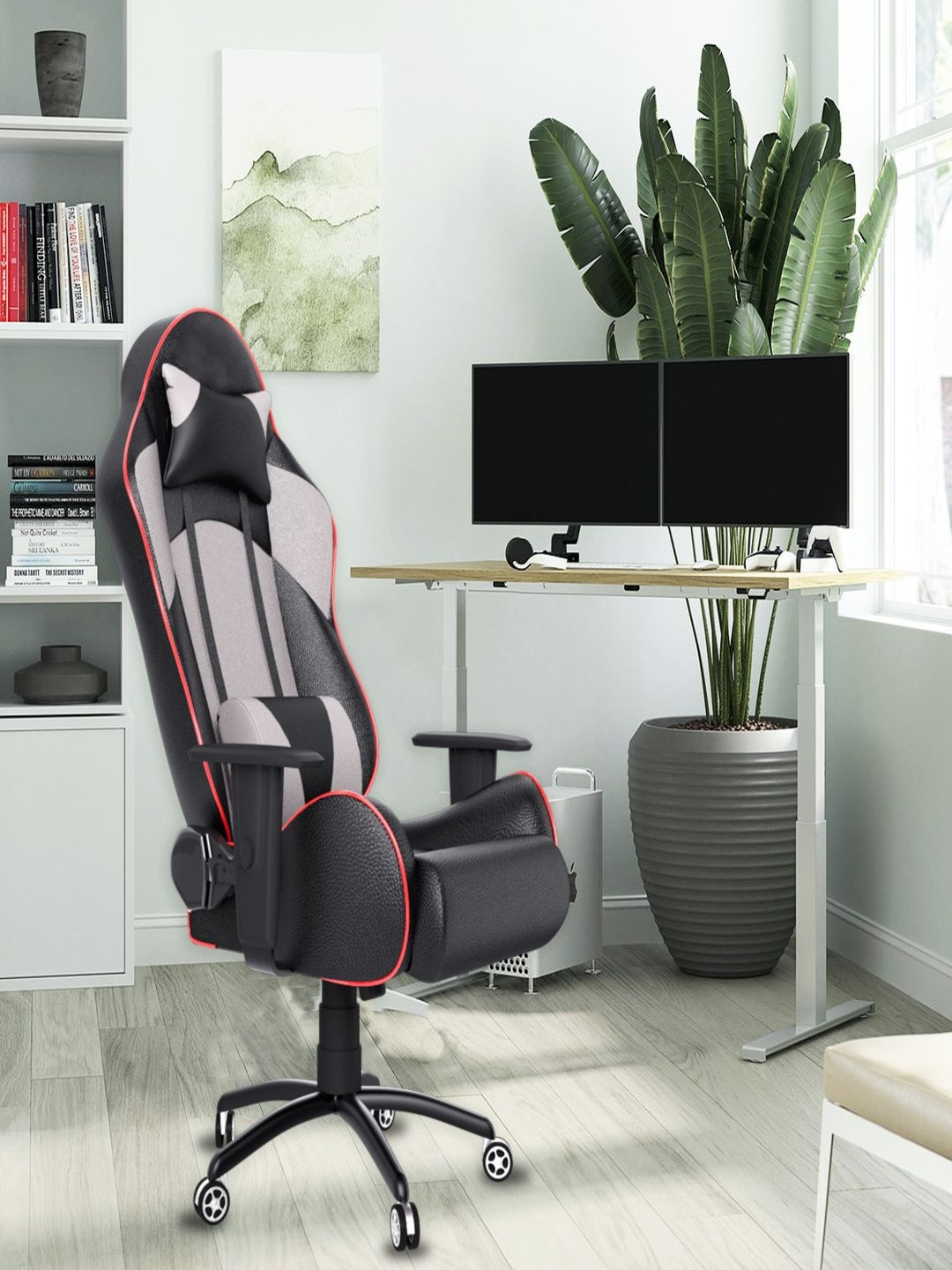 DOE BUCK Grey Doe Buck Swivel Gaming Chair