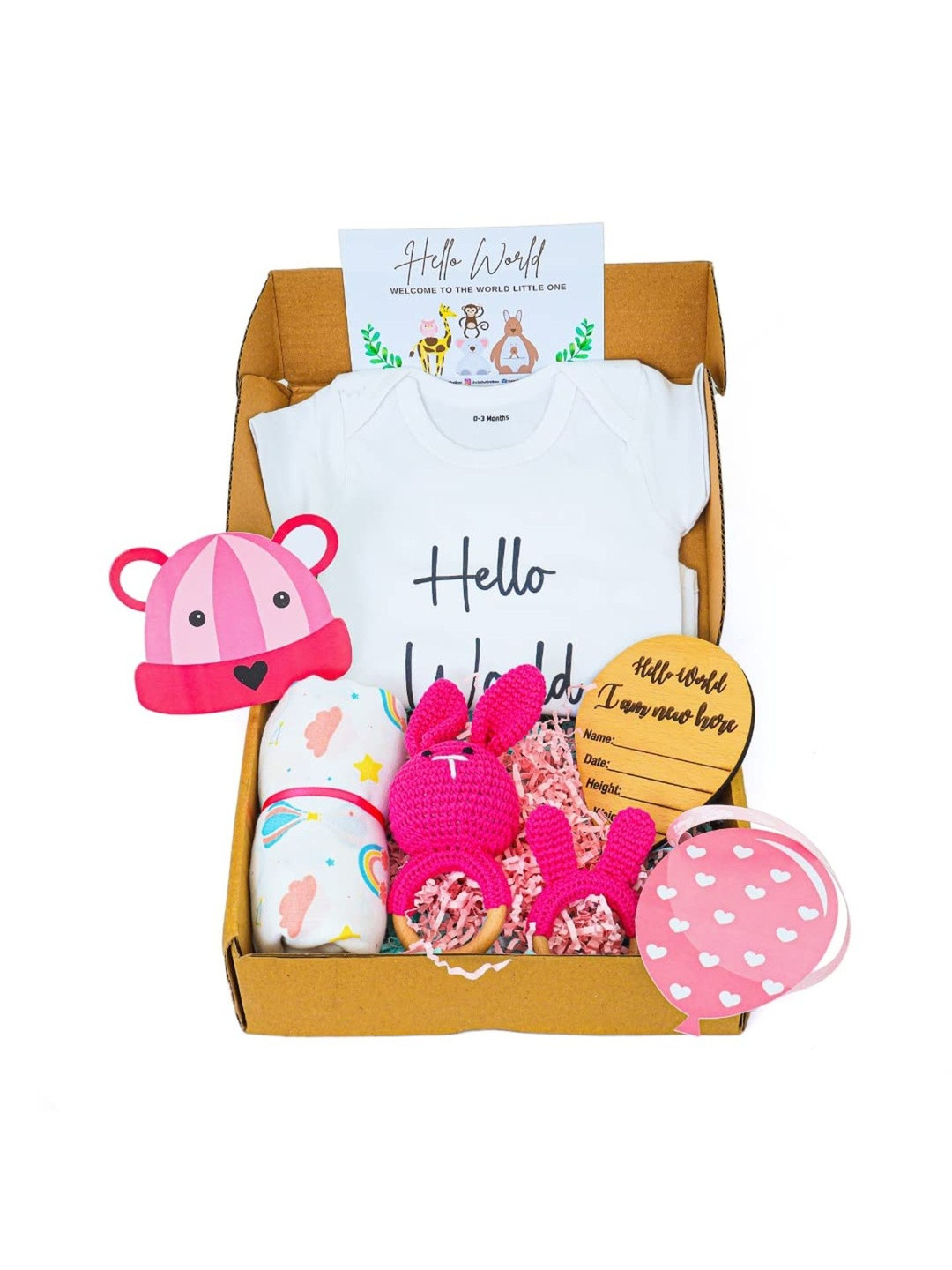 The Baby First Box Pure Cotton Baby Apparel Gift Set