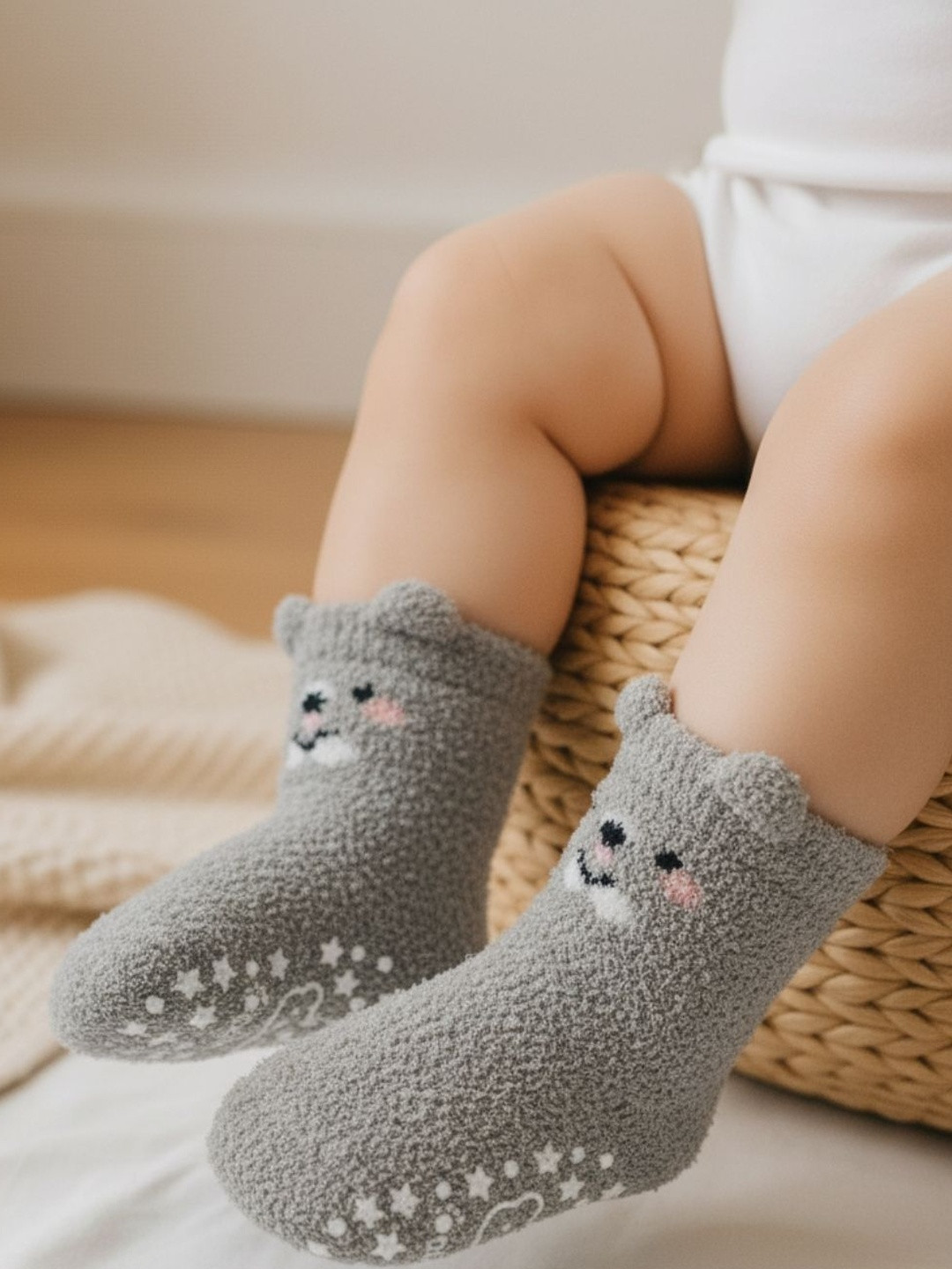 Cdeck Kids Pack of 3 Patterned Ankle Length Socks