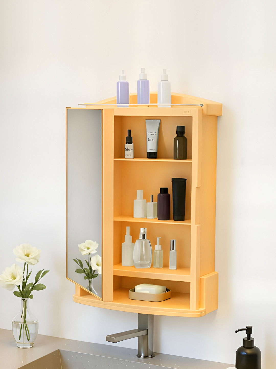 RUBOXA Brown Living Room Makeup Organiser