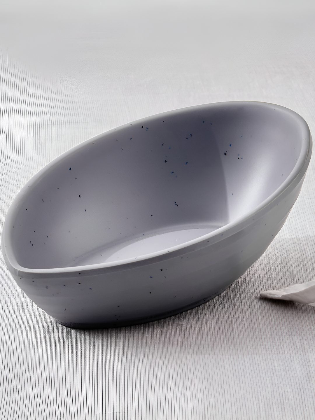 Home Centre Corsica Silvano Grey Mini Matte Boat Serving Bowl - 60ml