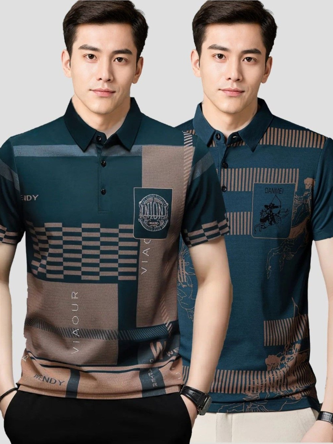 zebu Men 2 Graphic Printed Polo Collar Regular T-shirt
