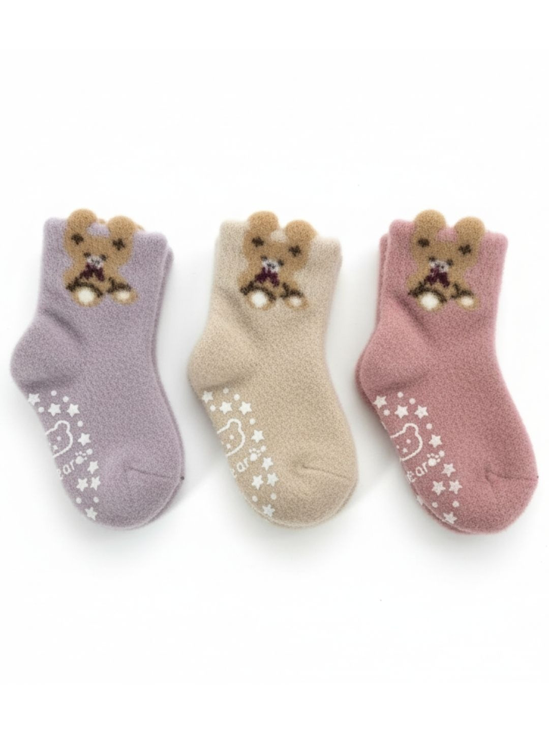Cdeck Kids Pack of 3 Pairs Teddy Wool Socks