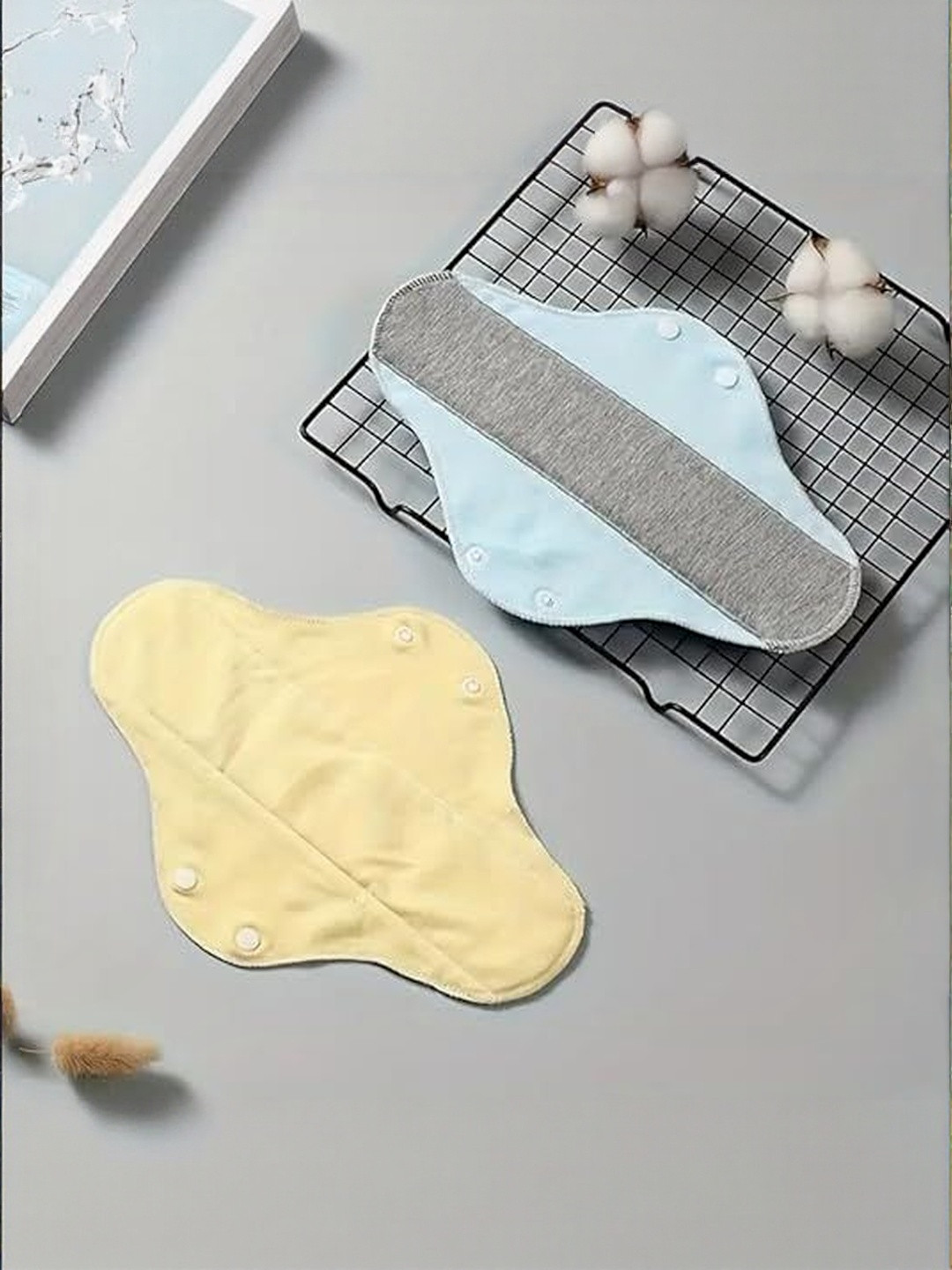 Eleg & Stilance Set of 2 Non-Allergic Reusable Cloth Sanitary Pads