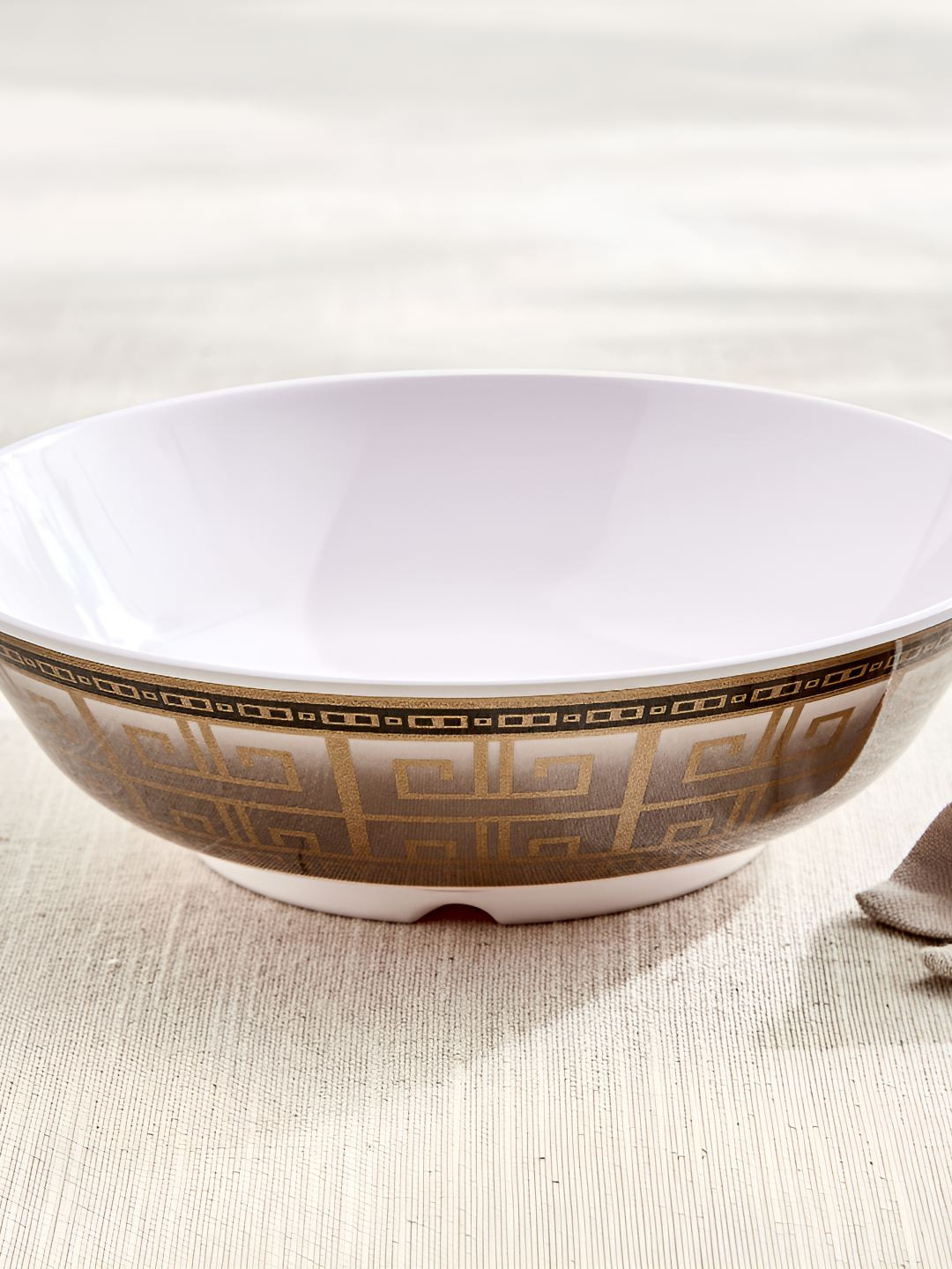 Home Centre White Corsica Majestic Eco Printed Serving Bowl - 1.3L